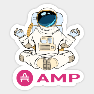 Amp Crypto  Cryptocurrency Amp  coin token Sticker